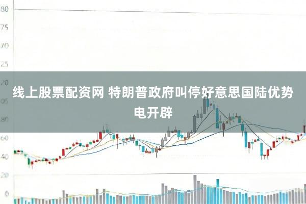 线上股票配资网 特朗普政府叫停好意思国陆优势电开辟